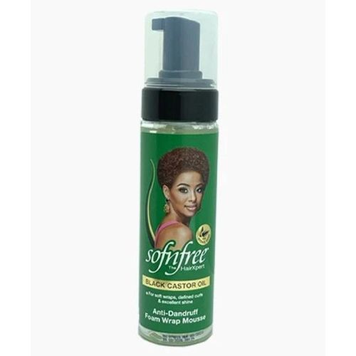 Sofn'free Black Castor Oil Anti Dandruff Foam Wrap Mousse - 200ml